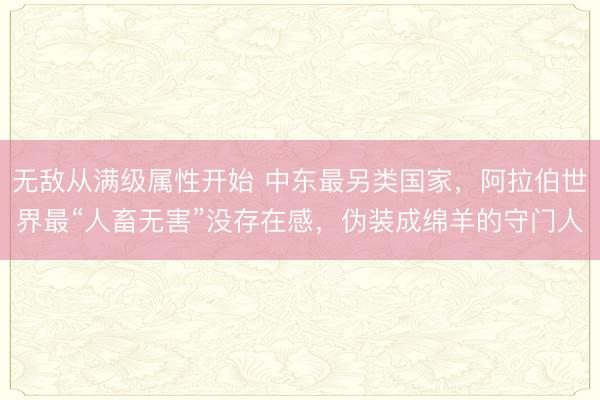 无敌从满级属性开始 中东最另类国家，阿拉伯世界最“人畜无害”没存在感，伪装成绵羊的守门人