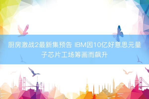 厨房激战2最新集预告 IBM因10亿好意思元量子芯片工场筹画而飙升