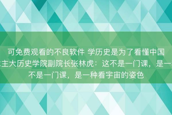 可免费观看的不良软件 学历史是为了看懂中国与宇宙！东说念主大历史学院副院长张林虎：这不是一门课，是一种看宇宙的姿色